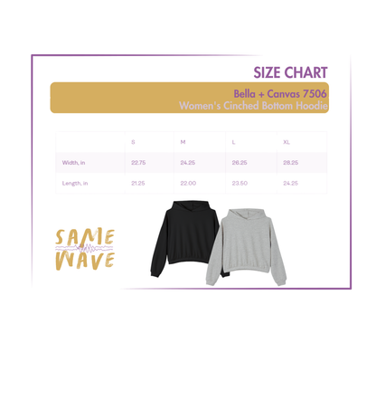 Neurovision - Match My Freq: Women's Cinched/Cropped Hoodie