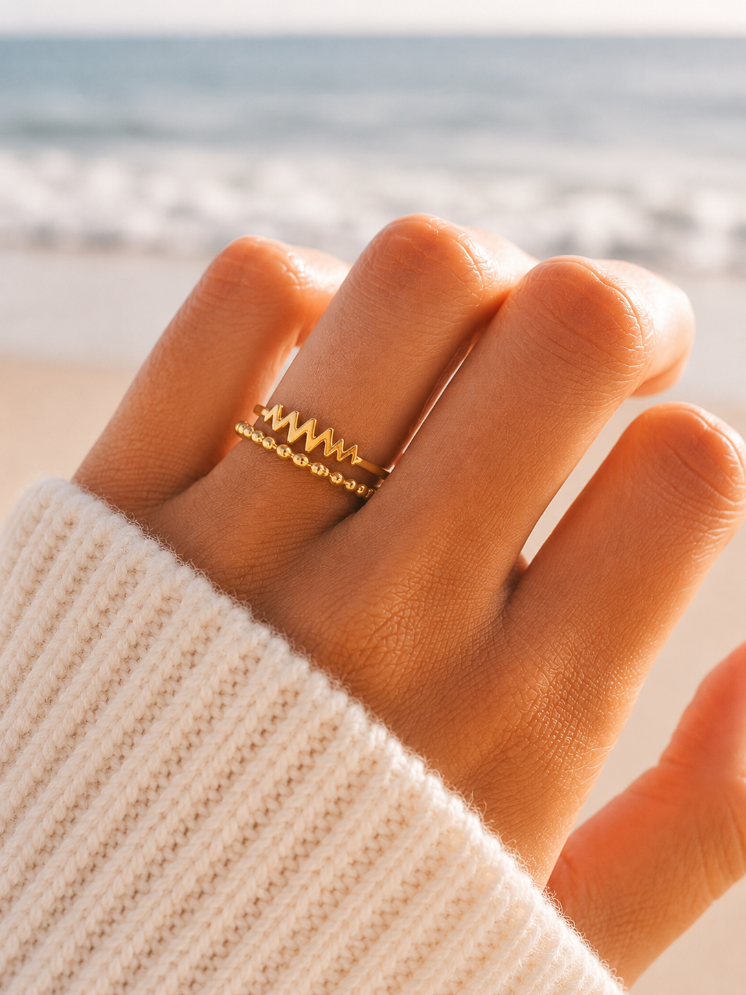 SAME WAVE Beaded Stack