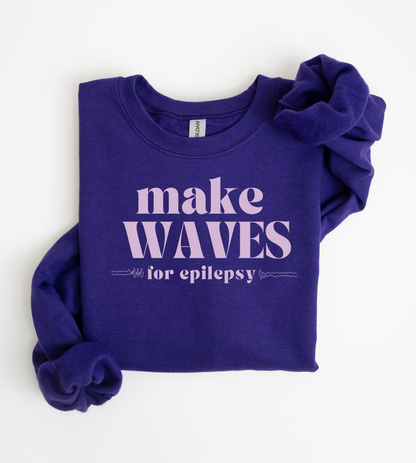 Make Waves for Epilepsy Sweatshirt