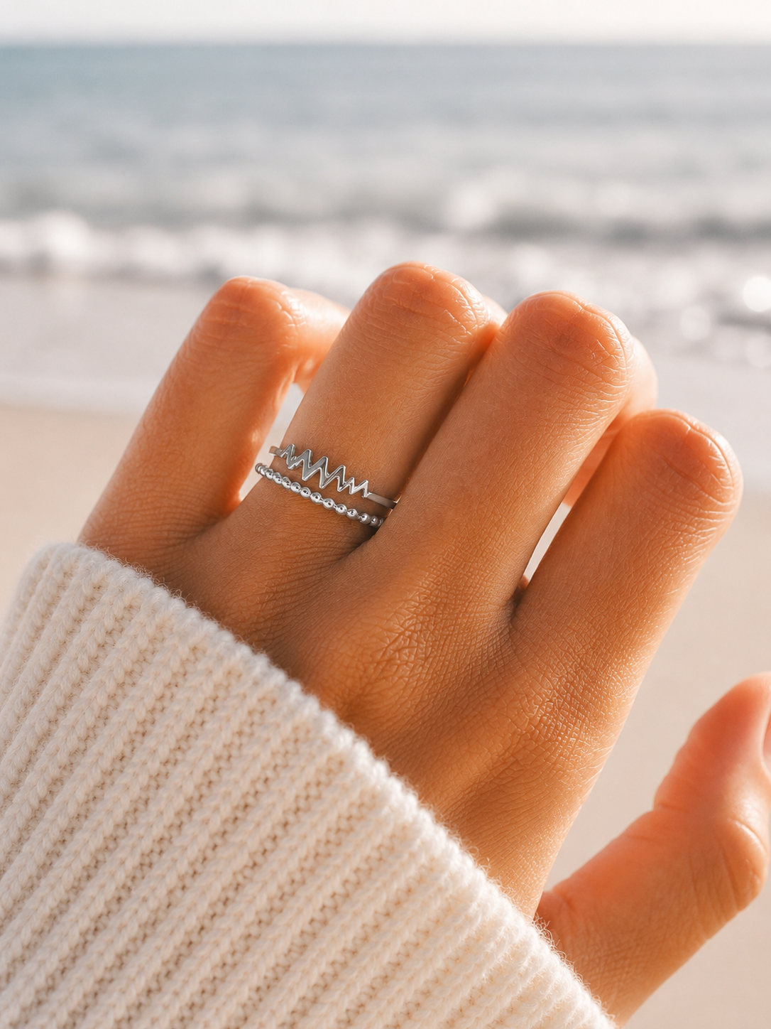 SAME WAVE Beaded Stack
